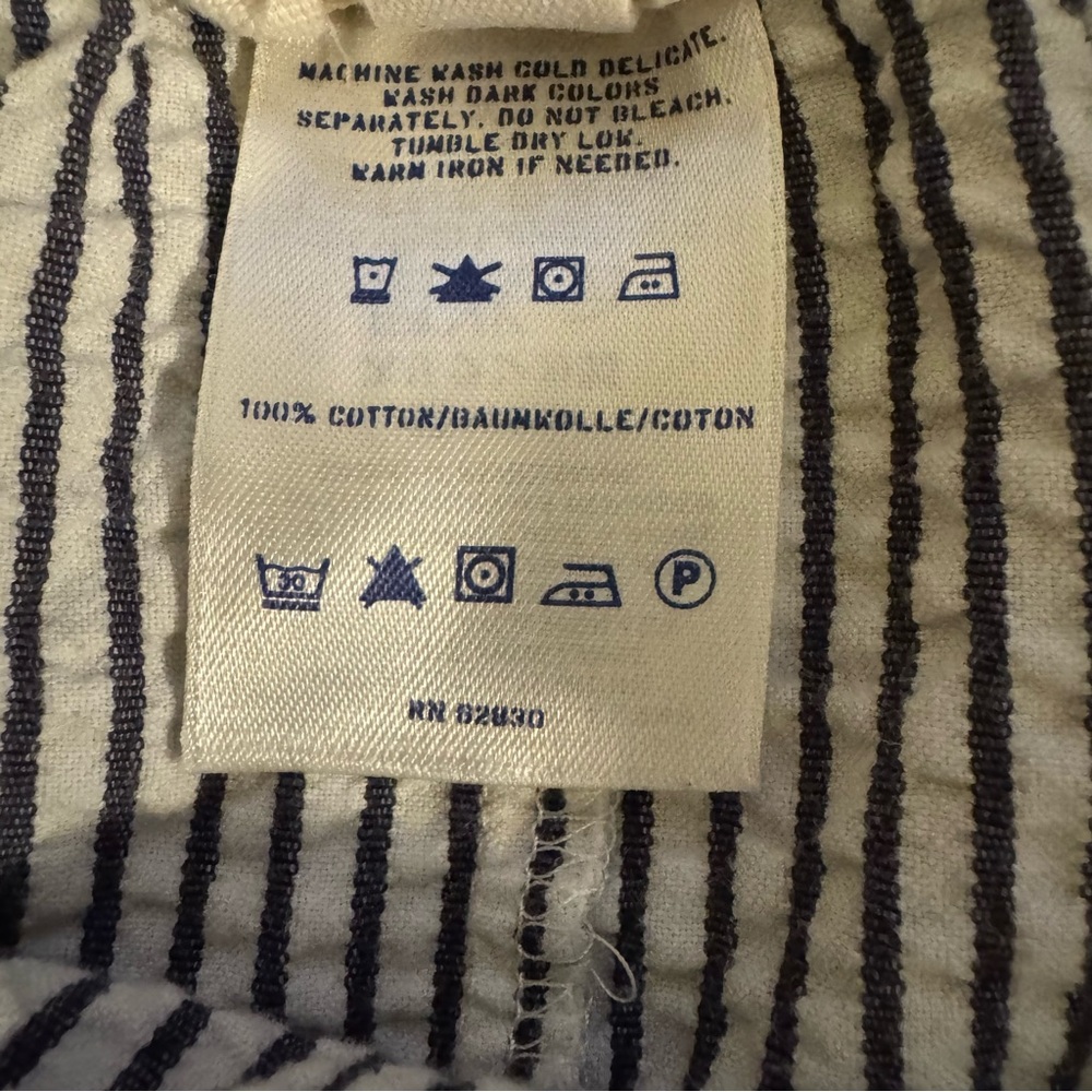 Lands’ End Canvas Striped Skirt With Pockets Size 6 - Picture 7 of 14